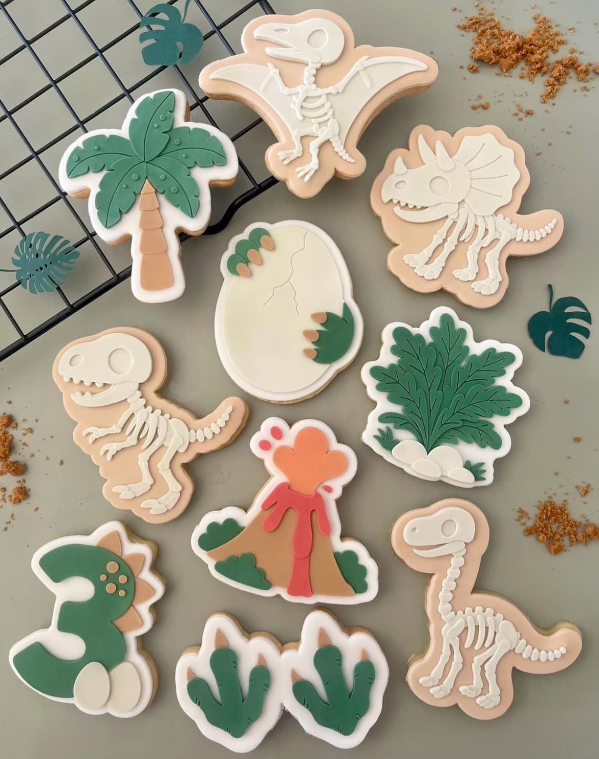 DINO SKELETT Ausstechform und Stamp KOLLEKTION