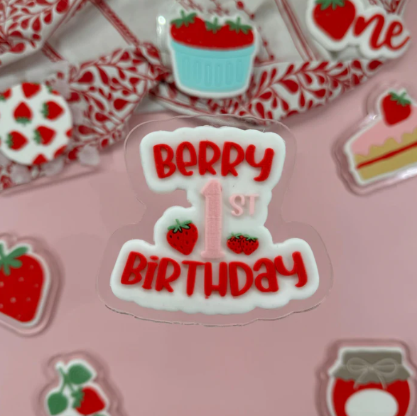 ERDBEER 8 - 1. Geburtstag (Ausstechform und Stamp)