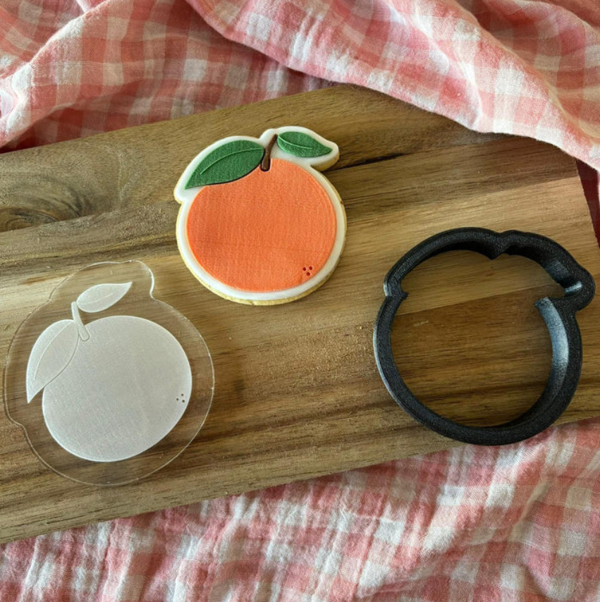 FRÜCHTE 11 - Orange (Ausstechform und Stamp)