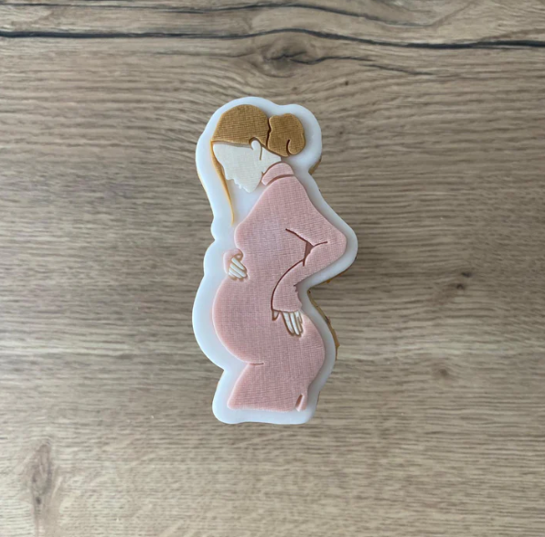 BABY 42 - Schwangere Frau (Ausstechform und Stamp)