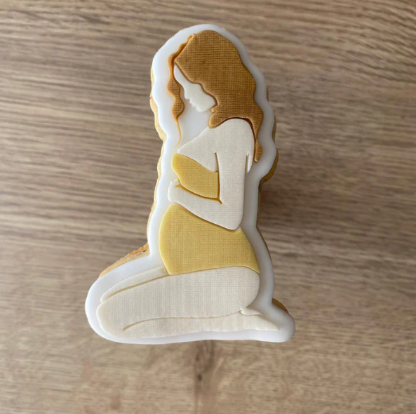 BABY 40 - Schwangere Frau (Ausstechform und Stamp)