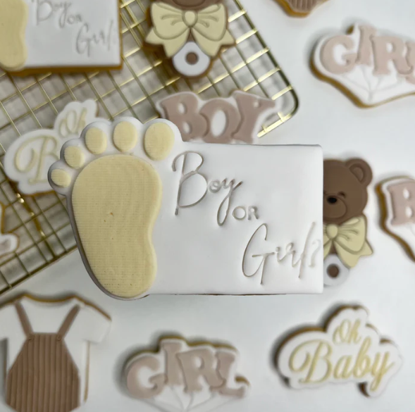 BABY 81- Baby Fußplatte (Ausstechform und Stamp)