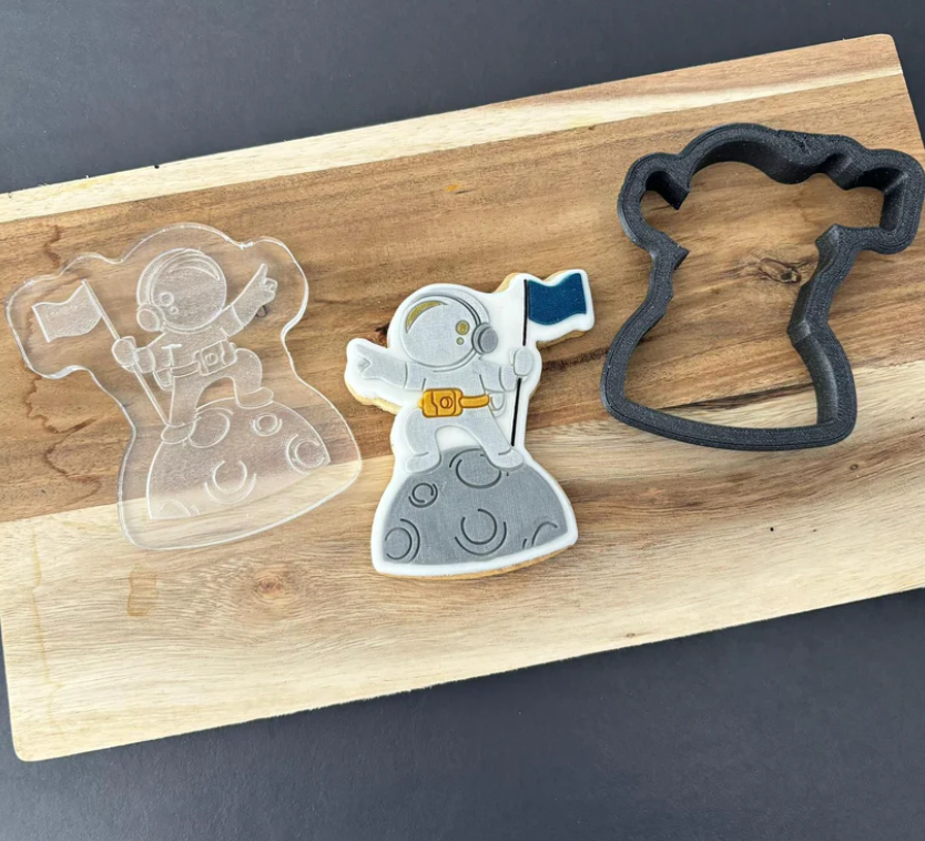 WELTRAUM 10 - Astronaut (Ausstechform und Stamp)