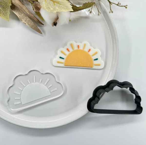 SONNE 3 - Sonnenuntergang (Ausstechform und Stamp)