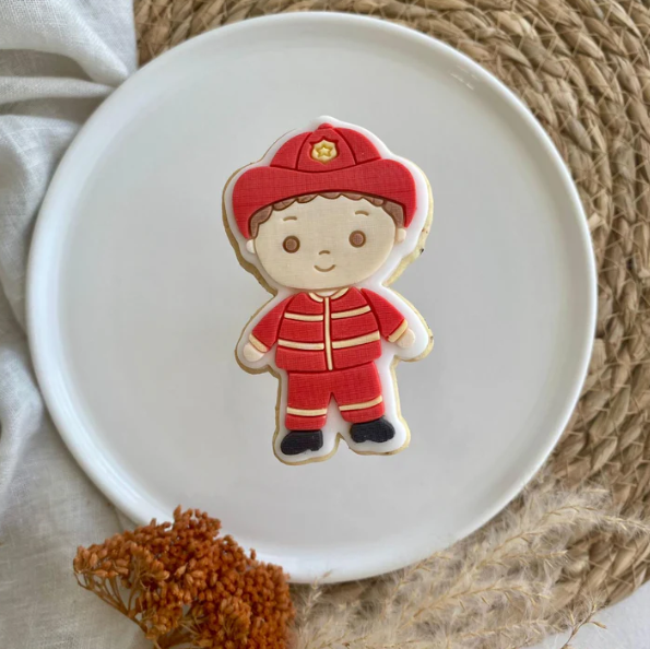 FEUERWEHR 4 - Feuerwehrmann/frau (Ausstechform und Stamp)