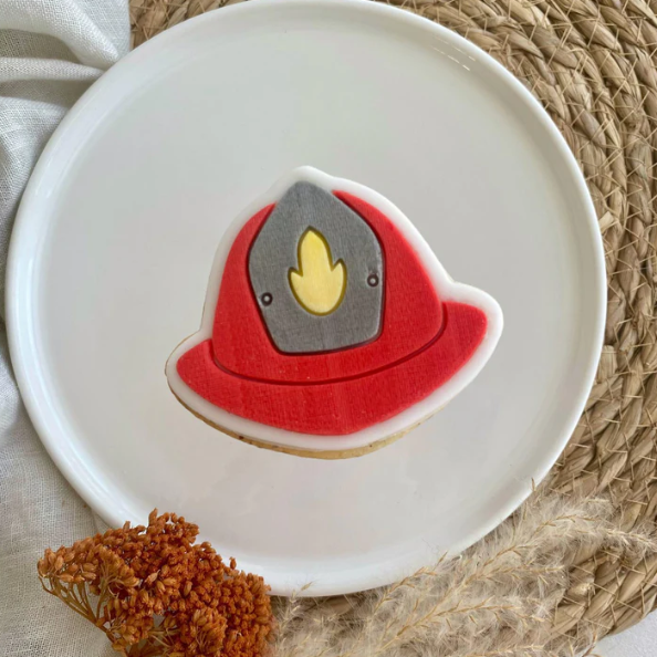 FEUERWEHR 5 - Feuerwehrhelm (Ausstechform und Stamp)