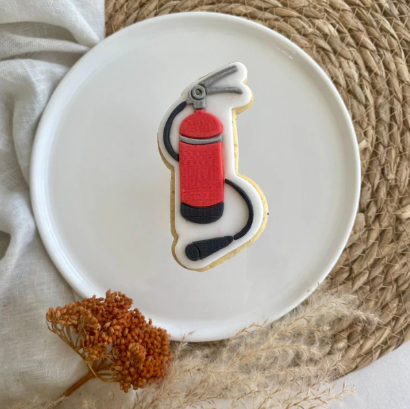 FEUERWEHR 7 - Feuerlöscher (Ausstechform und Stamp)