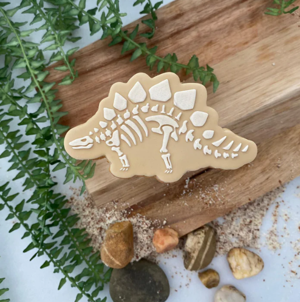 DINOSAURIER 18 - Skelett Stegosaurus (Ausstechform und Stamp)