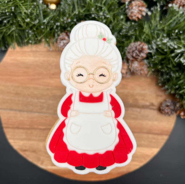 WEIHNACHTEN 2 - Weihnachtsoma (Ausstechform und Stamp)