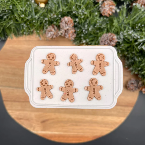 WEIHNACHTEN 25 - Lebkuchenmann-Tablett (Ausstechform und Stamp)