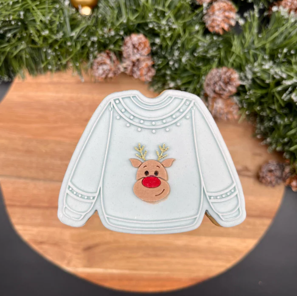 WEIHNACHTEN 26 - Weihnachtspullover (Ausstechform und Stamp)