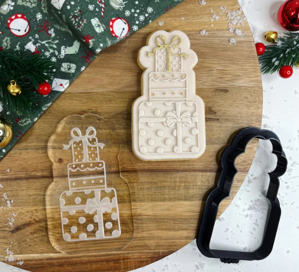 WEIHNACHTEN 57 - Geschenkbox (Ausstechform und Stamp)