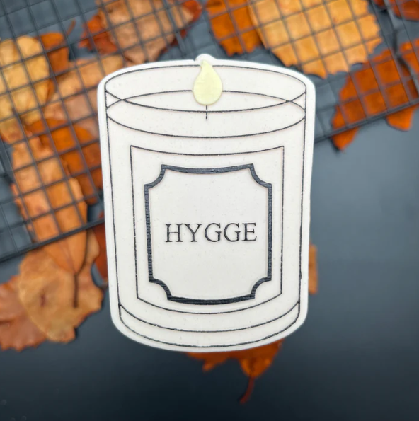 HERBST 7 - Kerze „HYGGE“ (Ausstechform und Stamp)