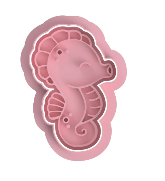 MEERESTIERE 14 - Seepferdchen (Ausstechform und Stamp)