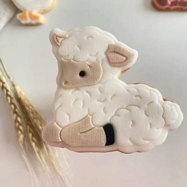 BAUERNHOF 3 - Schaf (Ausstechform und Stamp)