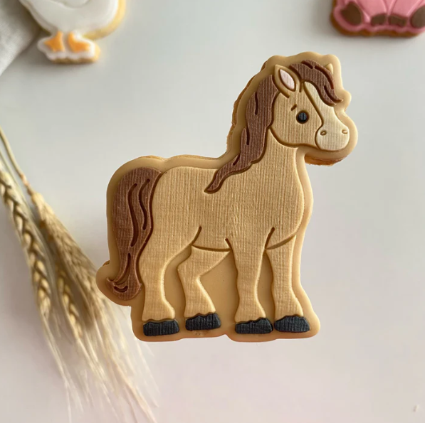 BAUERNHOF 4 - Pferd (Ausstechform und Stamp)