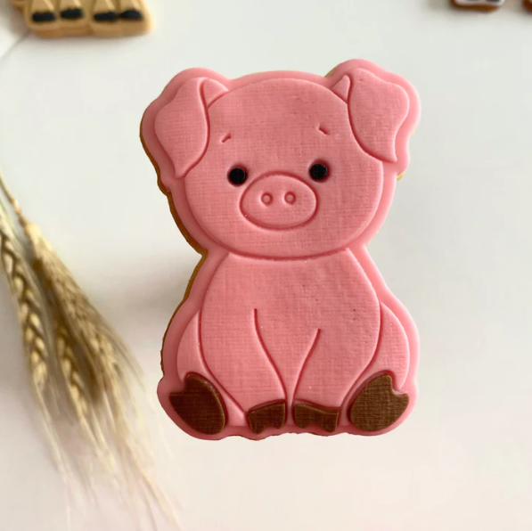 BAUERNHOF 6 - Schwein (Ausstechform und Stamp)