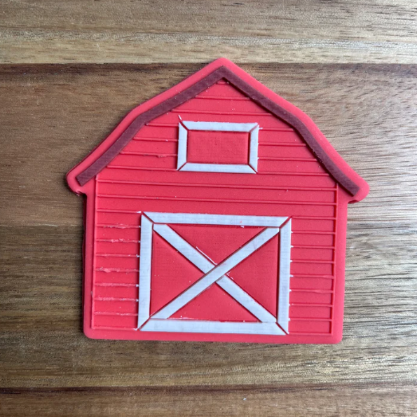 BAUERNHOF 9 - Scheune (Ausstechform und Stamp)