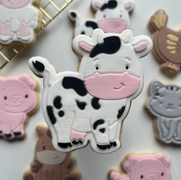 BAUERNHOF 15 - Kuh (Ausstechform und Stamp)