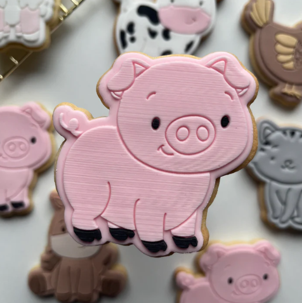 BAUERNHOF 16 - Schwein (Ausstechform und Stamp)