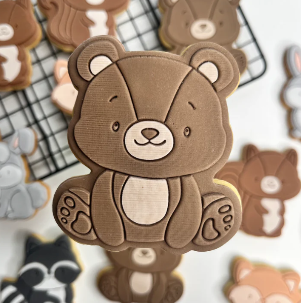 WALDTIERE (2) 4 - Bär (Ausstechform und Stamp)