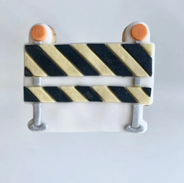 BAUSTELLE 2 - Baustellenabsperrung (Ausstechform und Stamp)