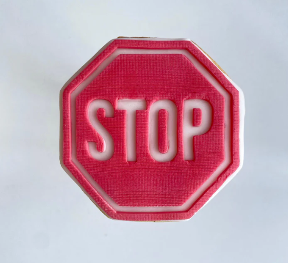 BAUSTELLE 8 - Stoppschild (Ausstechform und Stamp)