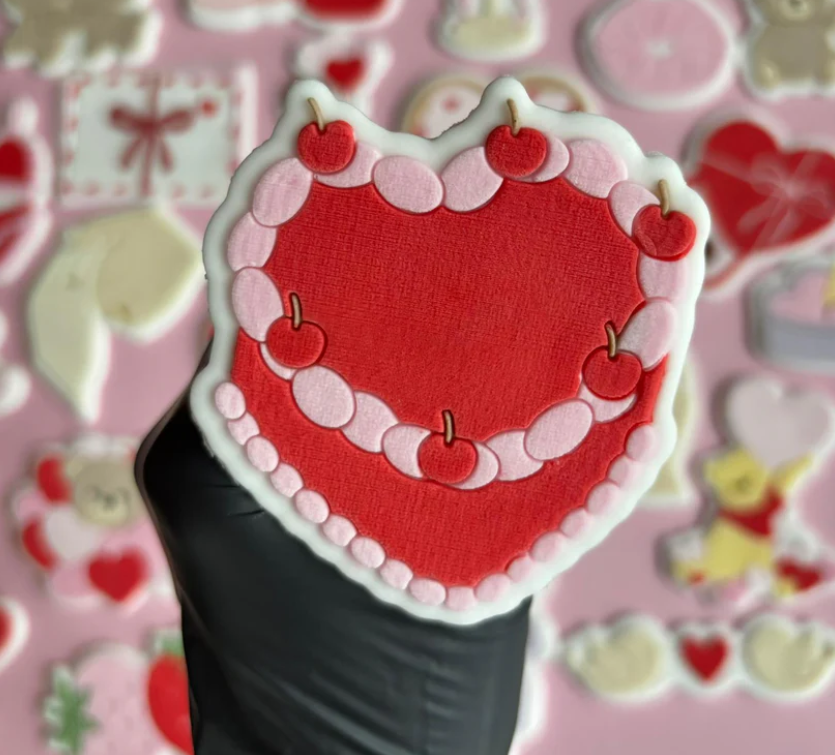 VALENTINSTAG 28 - Herzkuchen (Ausstechform und Stamp)