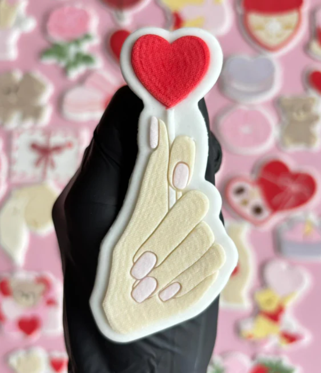 VALENTINSTAG 35 - Lutscher in der Hand (Ausstechform und Stamp)