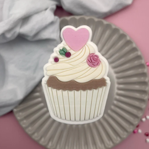 VALENTINSTAG 52 - CupCake (Ausstechform und Stamp)
