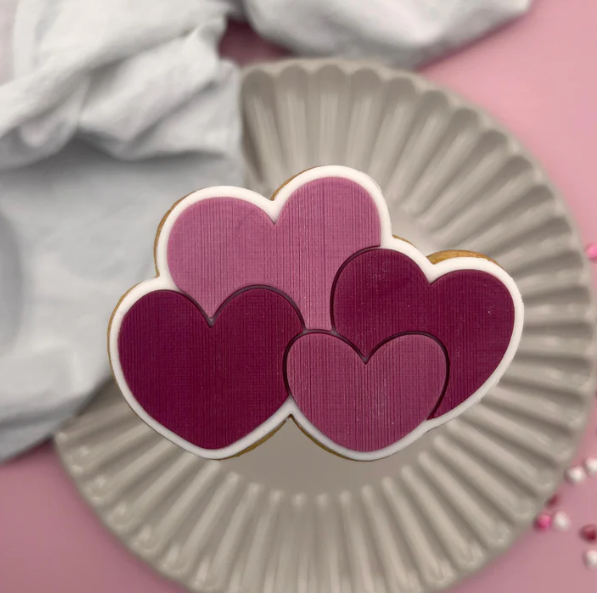VALENTINSTAG 54 - Herzen (Ausstechform und Stamp)