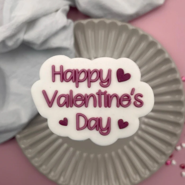 VALENTINSTAG 58 - Happy Valentine's Day (Ausstechform und Stamp)