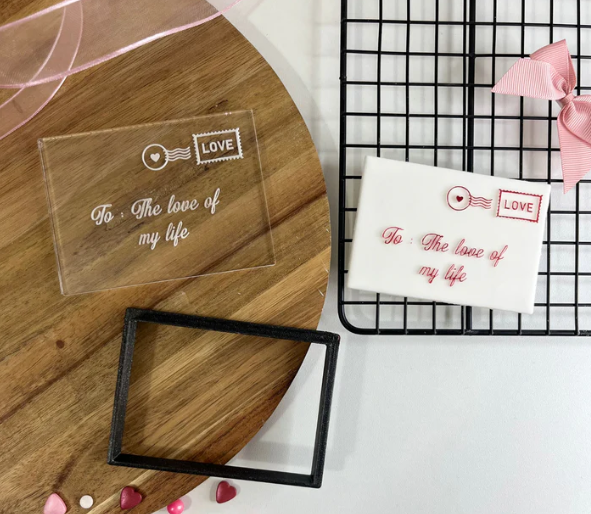 VALENTINSTAG 60 - Postbrief (Ausstechform und Stamp)