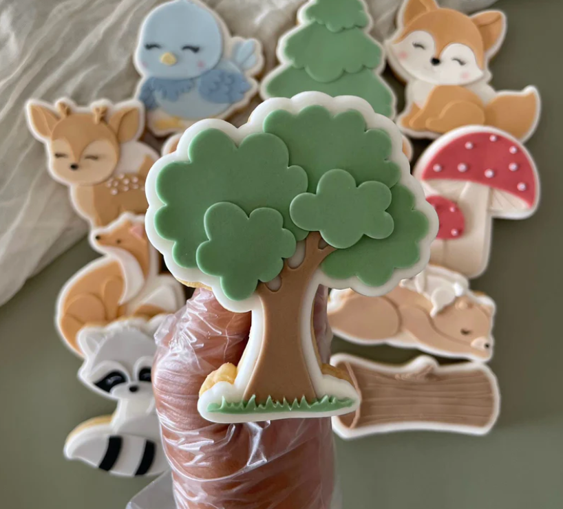 WALDTIERE (3) 7 - Baum (Ausstechform und Stamp)