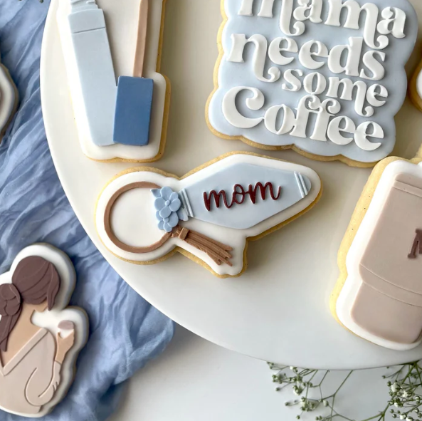 MUTTERTAG - 33 Schlüsselanhänger (Ausstechform und Stamp)