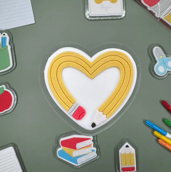 SCHULE / SCHOOL 33 - Herz-Stift (Ausstechform und Stamp)