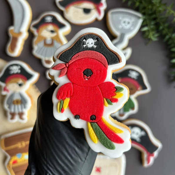 PIRAT 11 - Papagei (Ausstechform und Stamp)