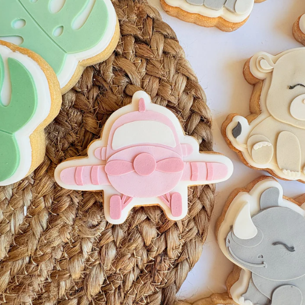 SAFARI (2) 19 - Flugzeug (Ausstechform und Stamp)