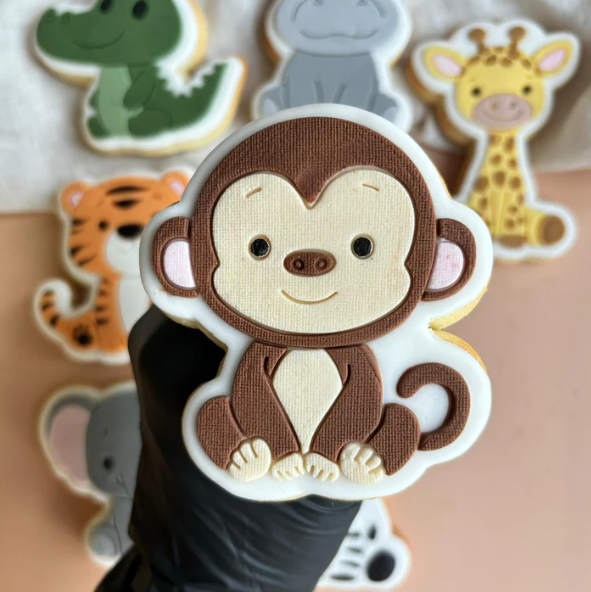 SAFARI (2) 23 - Affe (Ausstechform und Stamp)