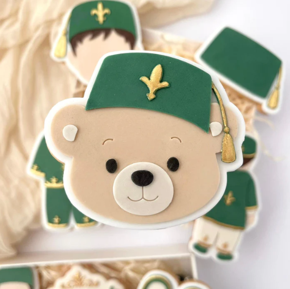 BESCHNEIDUNG 7 - Teddybärkopf (Ausstechform und Stamp)