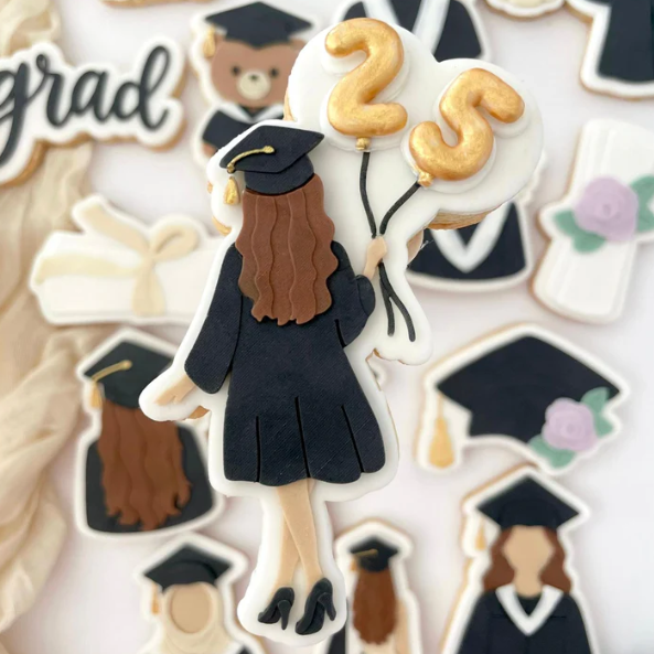 DIPLOM 14 - Mädchen mit Ballon (Ausstechform und Stamp)