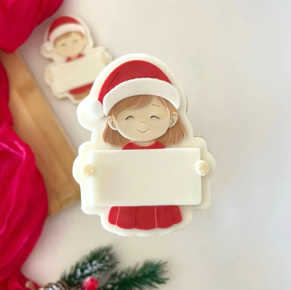 WEIHNACHTEN 2025 - 144 Kleines Mädchen mit Rahmen