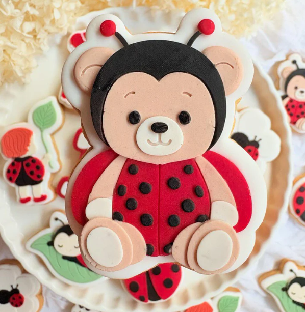 MARIENKÄFER 9 - Marienkäferkostüm-Teddybär