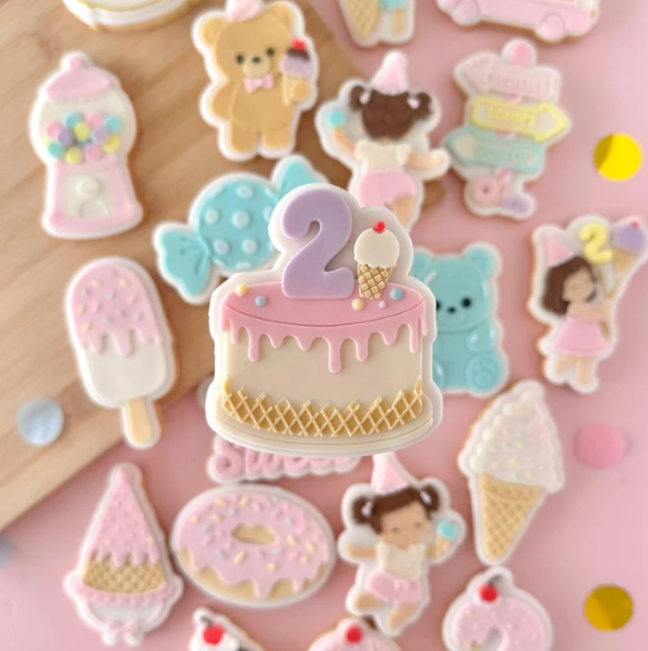 TWO SWEET 3021 - Torte zum 2. Geburtstag