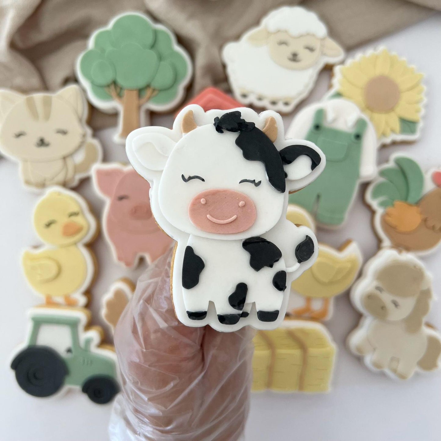 BAUERNHOF (2) 14 - Kuh (Ausstechform und Stamp)