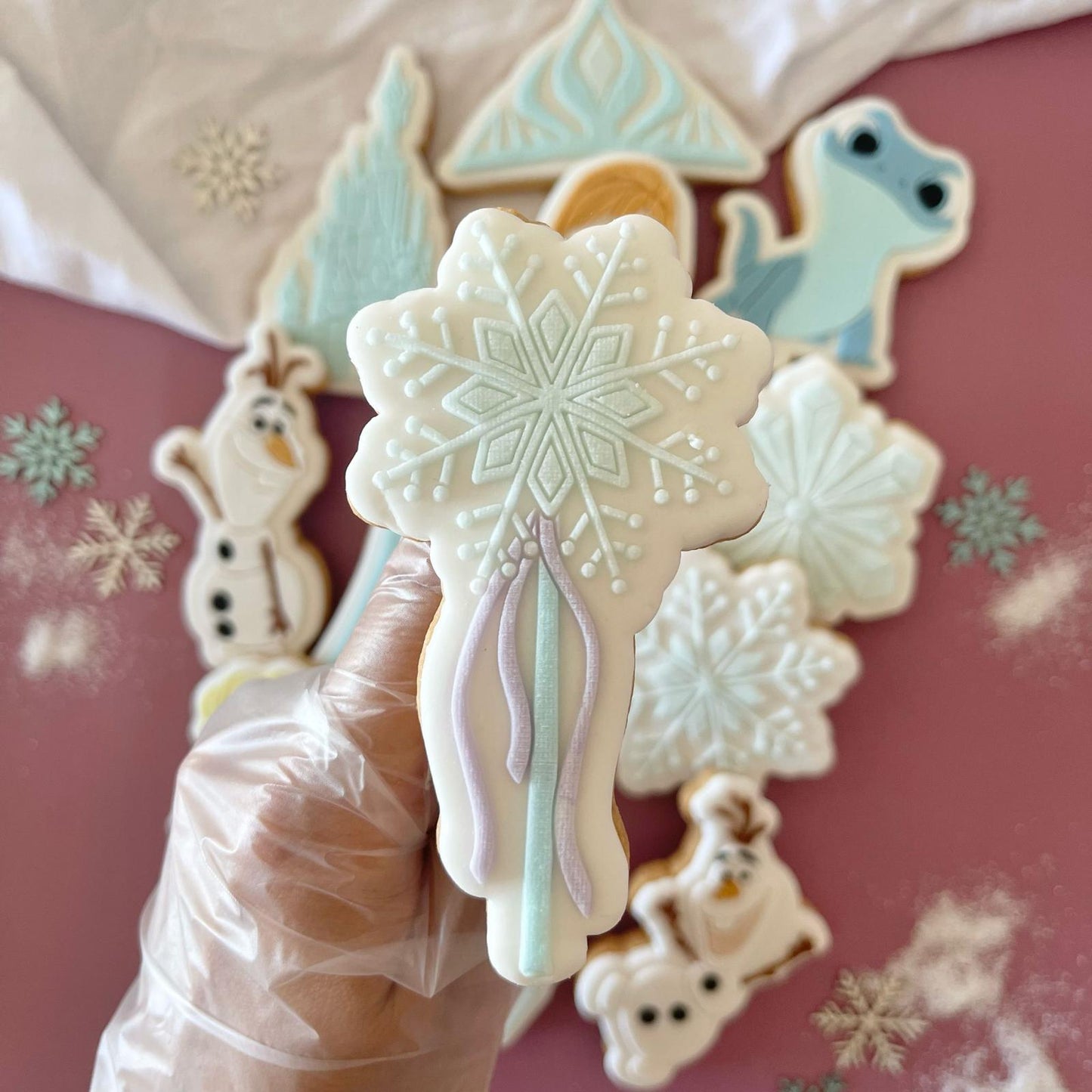FROZEN 5 - Schneeflockenstab (Ausstechform und Stamp)