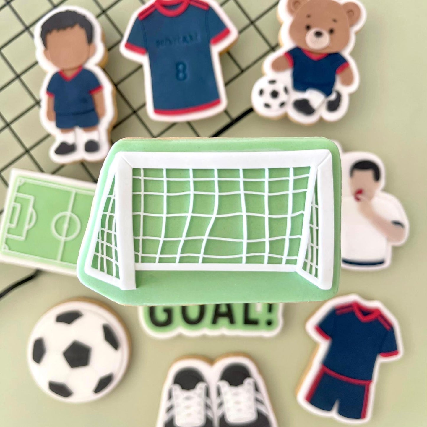 FUßBALL 5 - Tor (Ausstehform und Stamp)