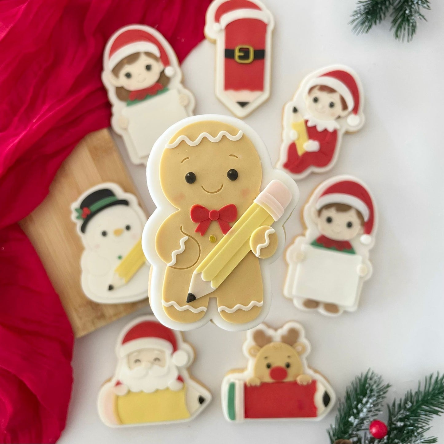 WEIHNACHTEN 2025 - 149 Lebkuchenmann mit Bleistift