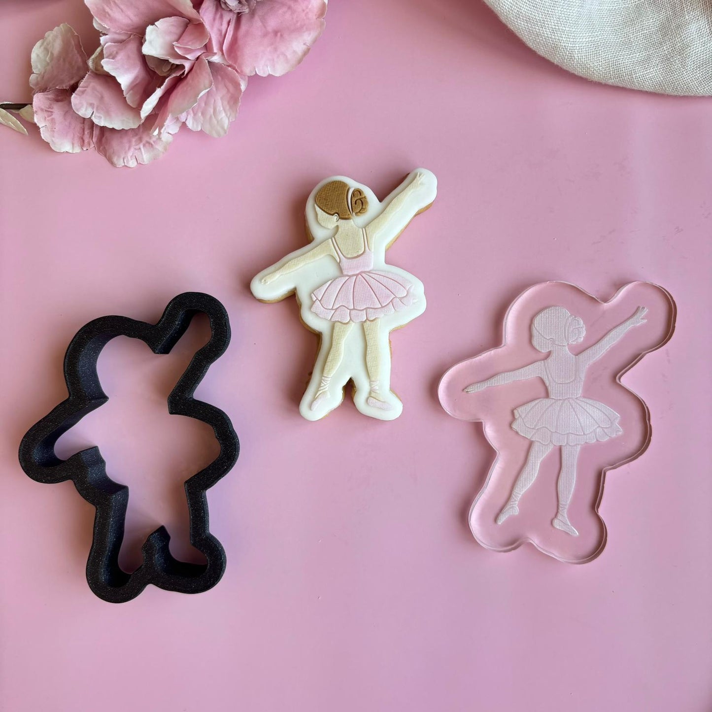 BALLERINA 1 - Tänzerin (Ausstechform und Stamp)