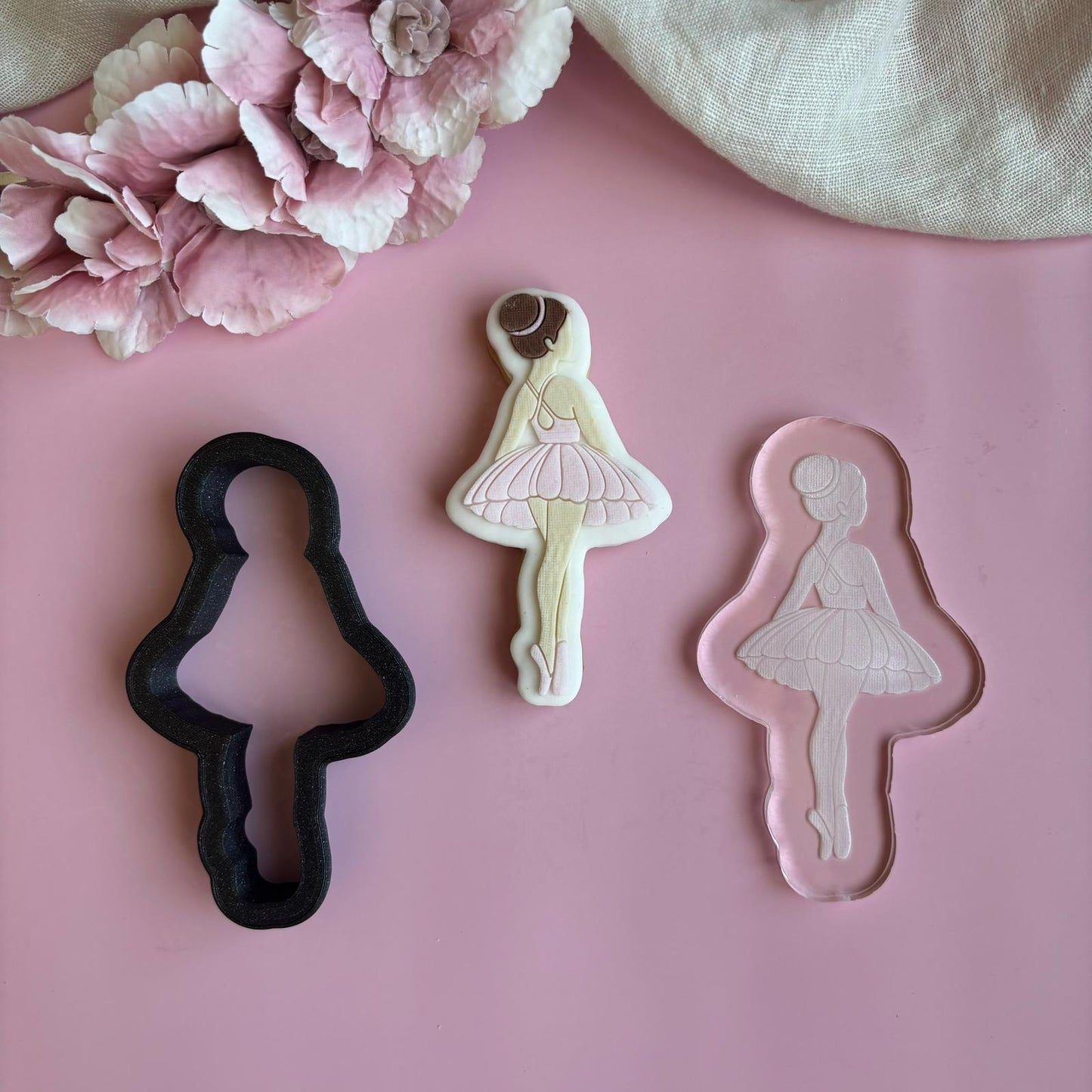 BALLERINA 3 - Tänzerin (Ausstechform und Stamp)